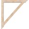Ekena Millwork Traditional Traditional Smooth Bracket w/ Offset Brace, Douglas Fir, 5 1/2"W x 40"D x 44"H BKT0604X40X44TRA01SDF - alternate 4